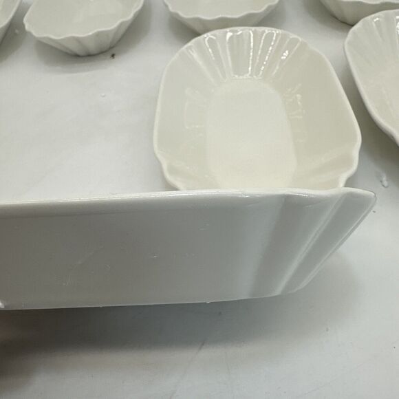 Malacasa Set Of 8 porcelain dishes. 8” X 4.5” {C} - Picture 9 of 10